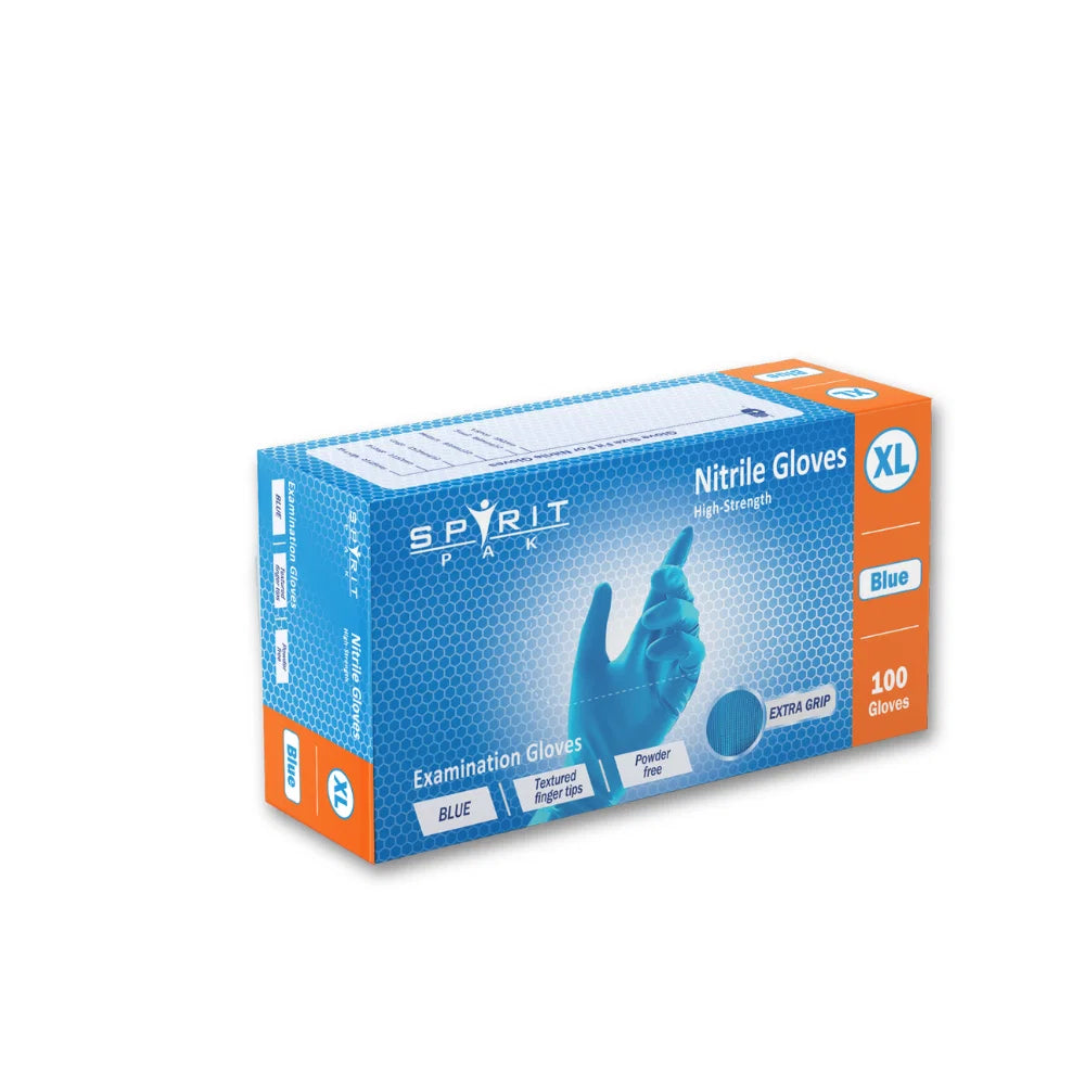 Blue Nitrile Gloves 10x100 – 1000 Powder-Free Disposable Gloves (Case)