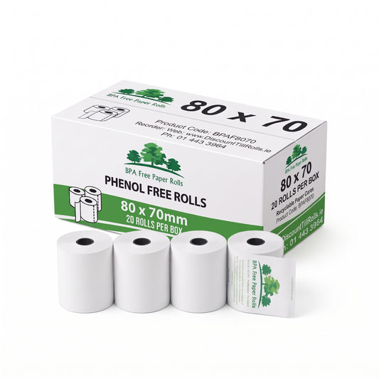 80x70 Pheol Free rolls and box on a white background