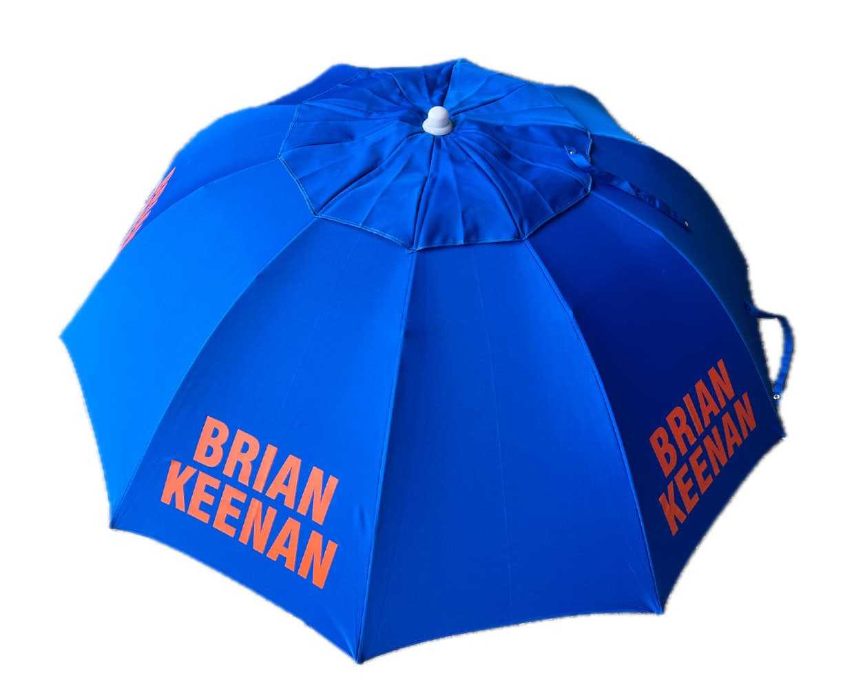 Brian Keenan blue racecourse bookmakers on a white background