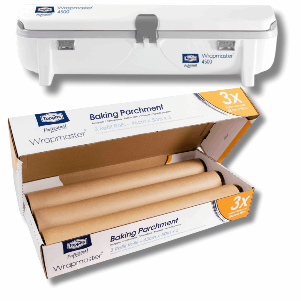 Wrapmaster 4500 dispenser with Baking Parchment refill rolls