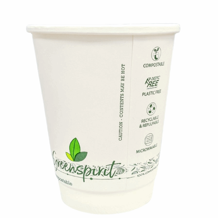 Greenspirit plastic-free compostable coffee cups