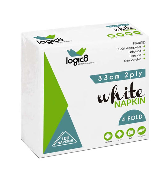 White lunch napkins