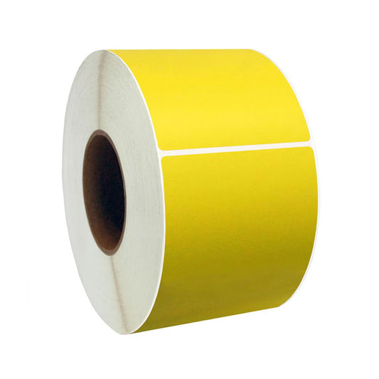 Yellow 102x152mm shipping labels
