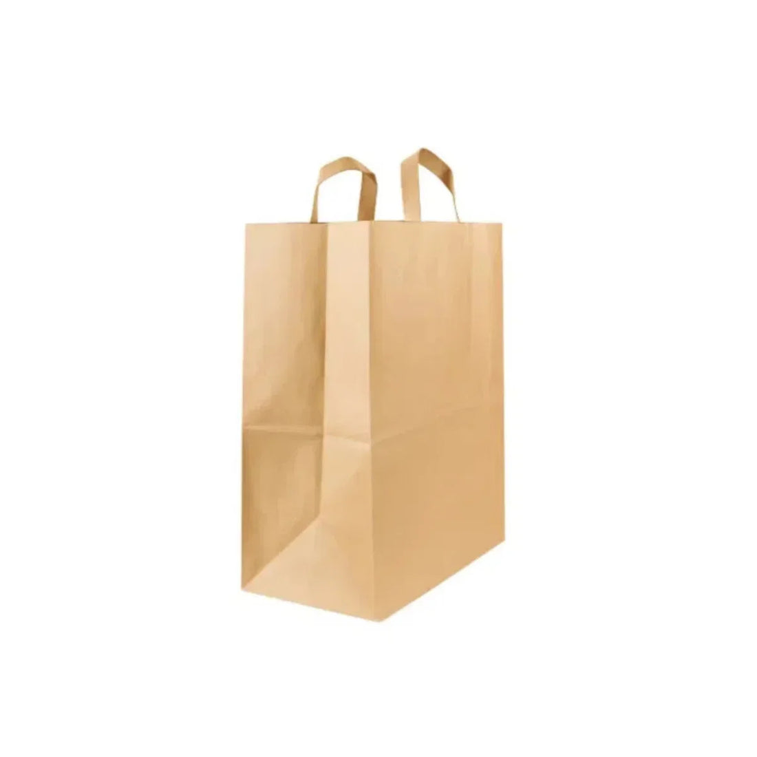Brown kraft paper bag with handle