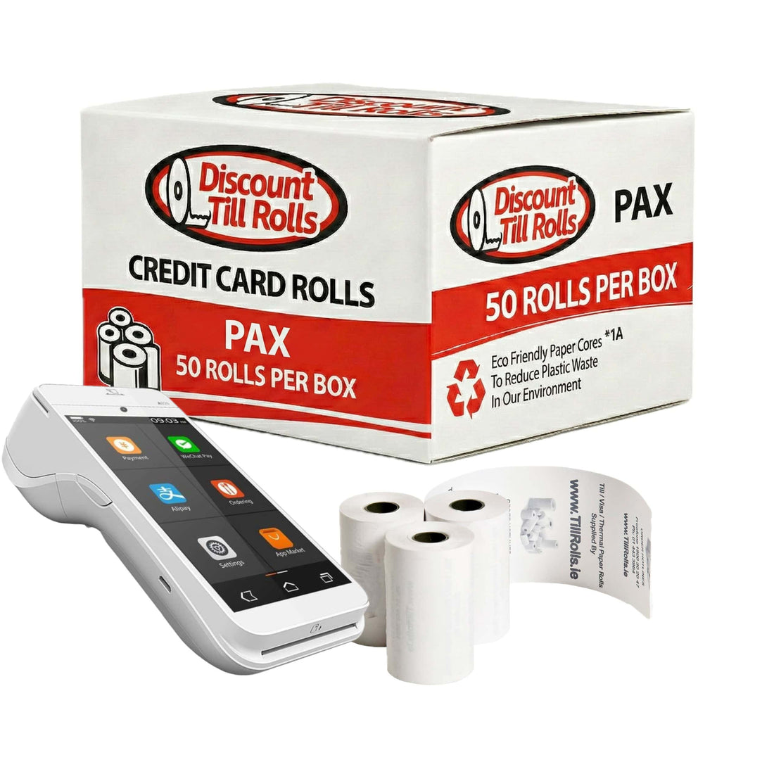 PAX A920 credit card rolls, 57x40mm