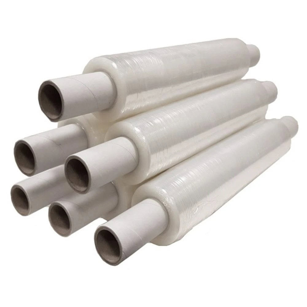 Six rolls of pallet wrap