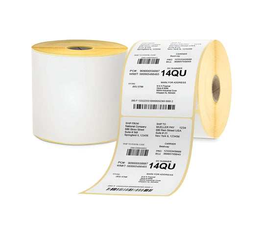 Zebra compatible 102x152mm shipping labels
