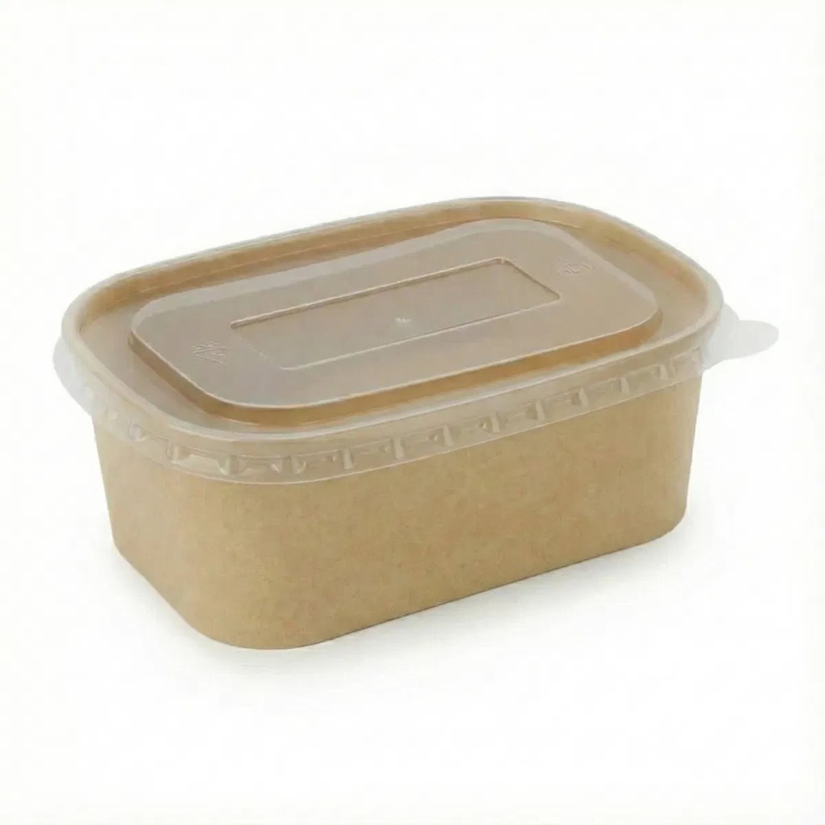 1000ml SpiritPak Kraft Food Containers with PP Lids – 3x50