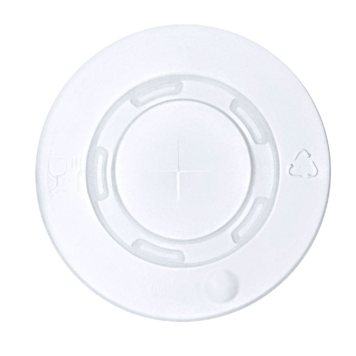 90mm Flat Lid With Strawslot - Eco-Friendly Drinkware