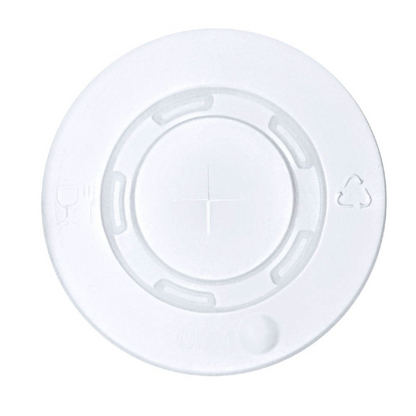 90mm Flat Lid With Strawslot - Eco-Friendly Drinkware