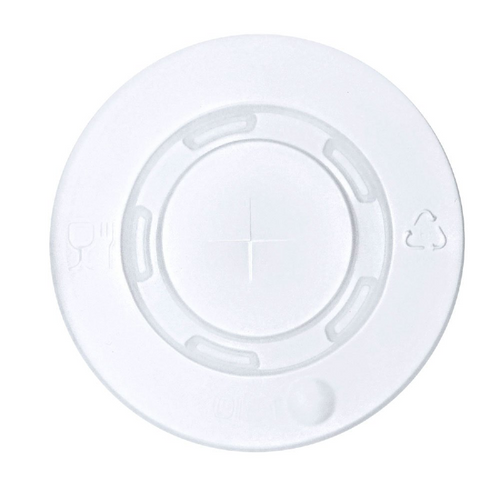 80mm Flat Lid With Straw Slot | Chill Cold Paper Cup Lid | 2000 Lids | FREE Ireland Delivery