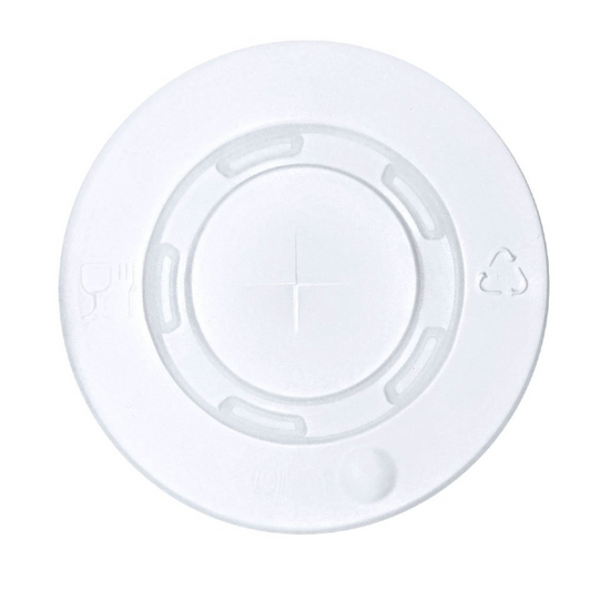 80mm Flat Lid With Strawslot - Eco-Friendly Drinkware