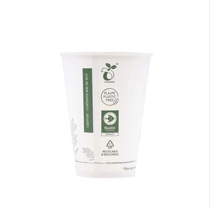 7oz White Greenspirit Aqueous Paper Vending Cups | Compostable | 20x50 Pack | FREE Ireland Delivery