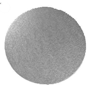 12 inch silver round cake card with embossed finish, 100 per case, for Irish bakeries