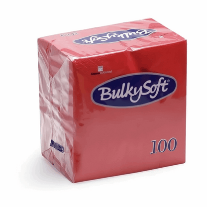 Bulkysoft 33x33cm 2ply 4fold Lunch Napkins | 2000 Pack | FREE Ireland Delivery