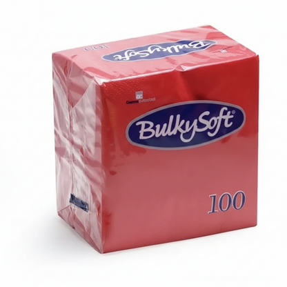 Bulkysoft 33x33cm 2ply 4fold Lunch Napkins | 2000 Pack | FREE Ireland Delivery