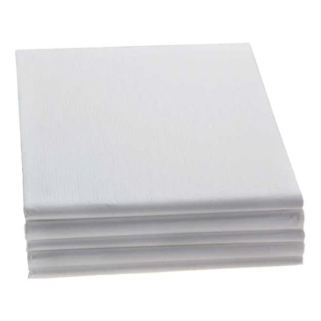 90cm x 90cm White Silk Table Slipcovers | Case of 100 | Hotels, Weddings & Events Ireland