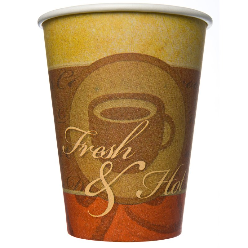 8oz Fresh & Hot PE SW Hot Cup 20x50 | Fresh & Hot Takeaway Cup