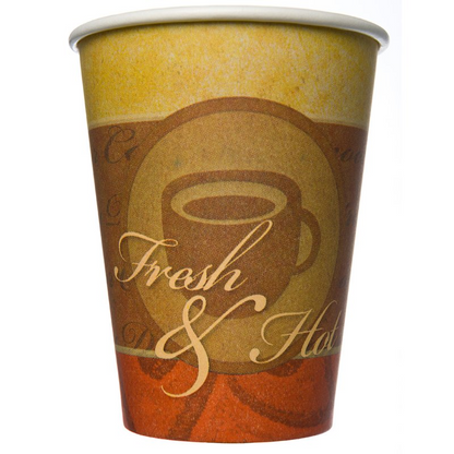 8oz Fresh & Hot PE SW Hot Cup 20x50 | Fresh & Hot Takeaway Cup