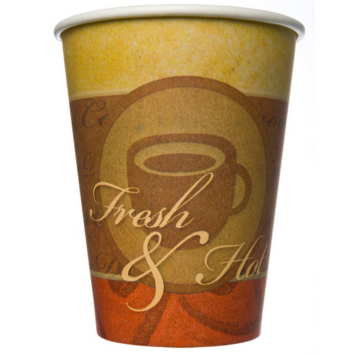 12oz Fresh & Hot Single Wall Hot Cups – 1000 Pack | Use-and-Throw Coffee Cups Ireland