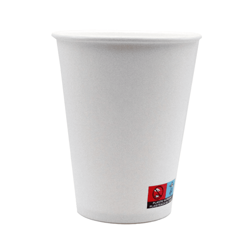 12oz White Single Wall Hot Cups | 1000 Pack | FREE Ireland Delivery