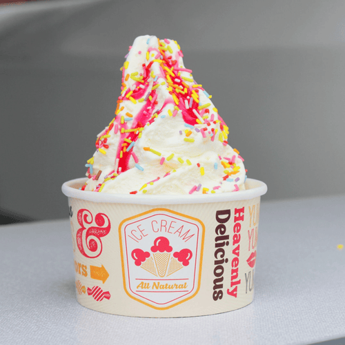 5oz Chill Ice Cream Cups | Waxed Paper | 1,000 Pack | FREE Ireland Delivery