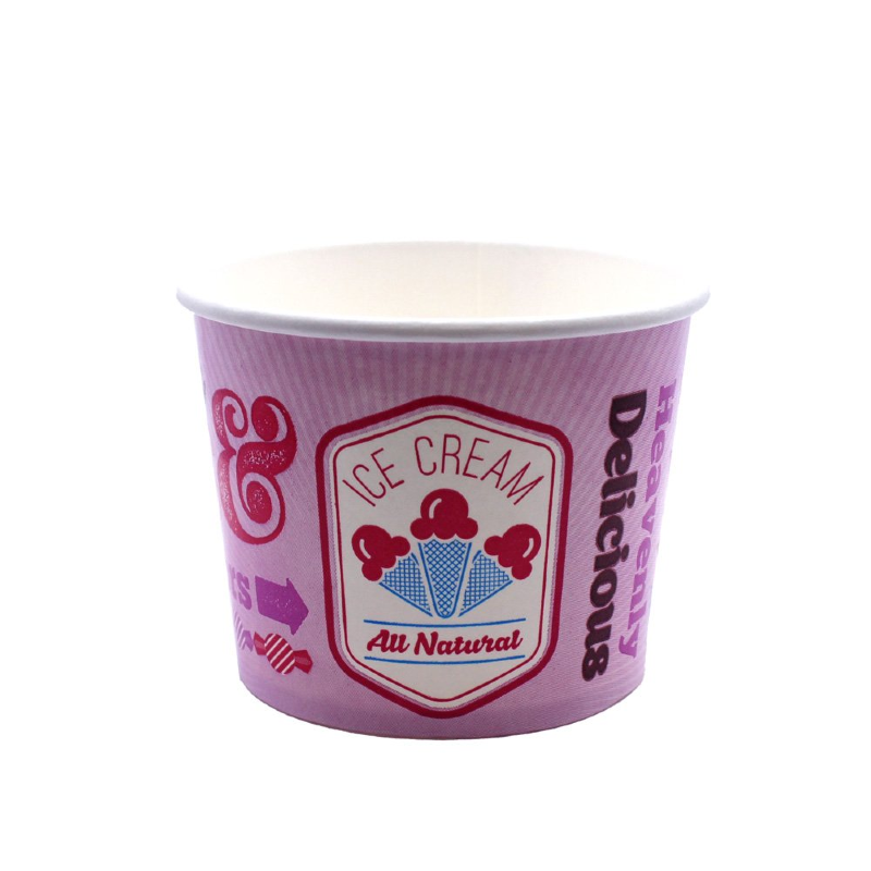 12oz Chill Ice Cream Cups | Waxed Paper | 1,000 Pack | FREE Ireland Delivery