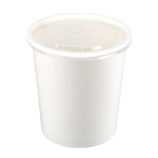 16oz Spiritpak Soup Container with Plastic Lid - 250 Per Case