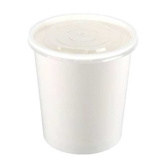 16oz Spiritpak Soup Container with Plastic Lid - 250 Per Case