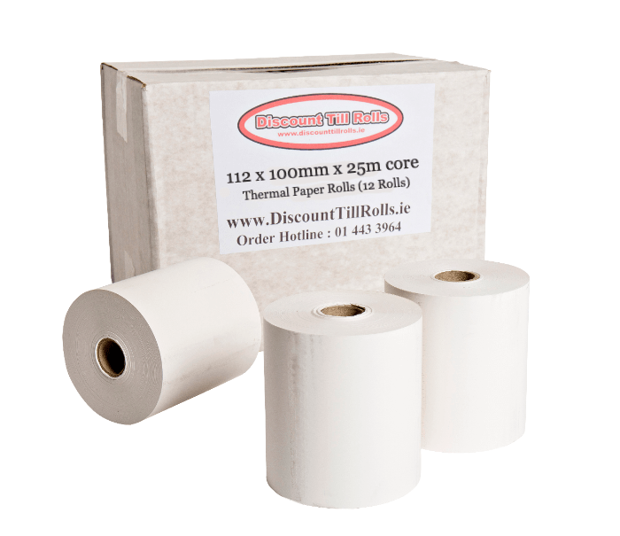 112 x 100 BPA Free Thermal Rolls - High-Quality, Eco-Friendly Receipt Paper for Your Business