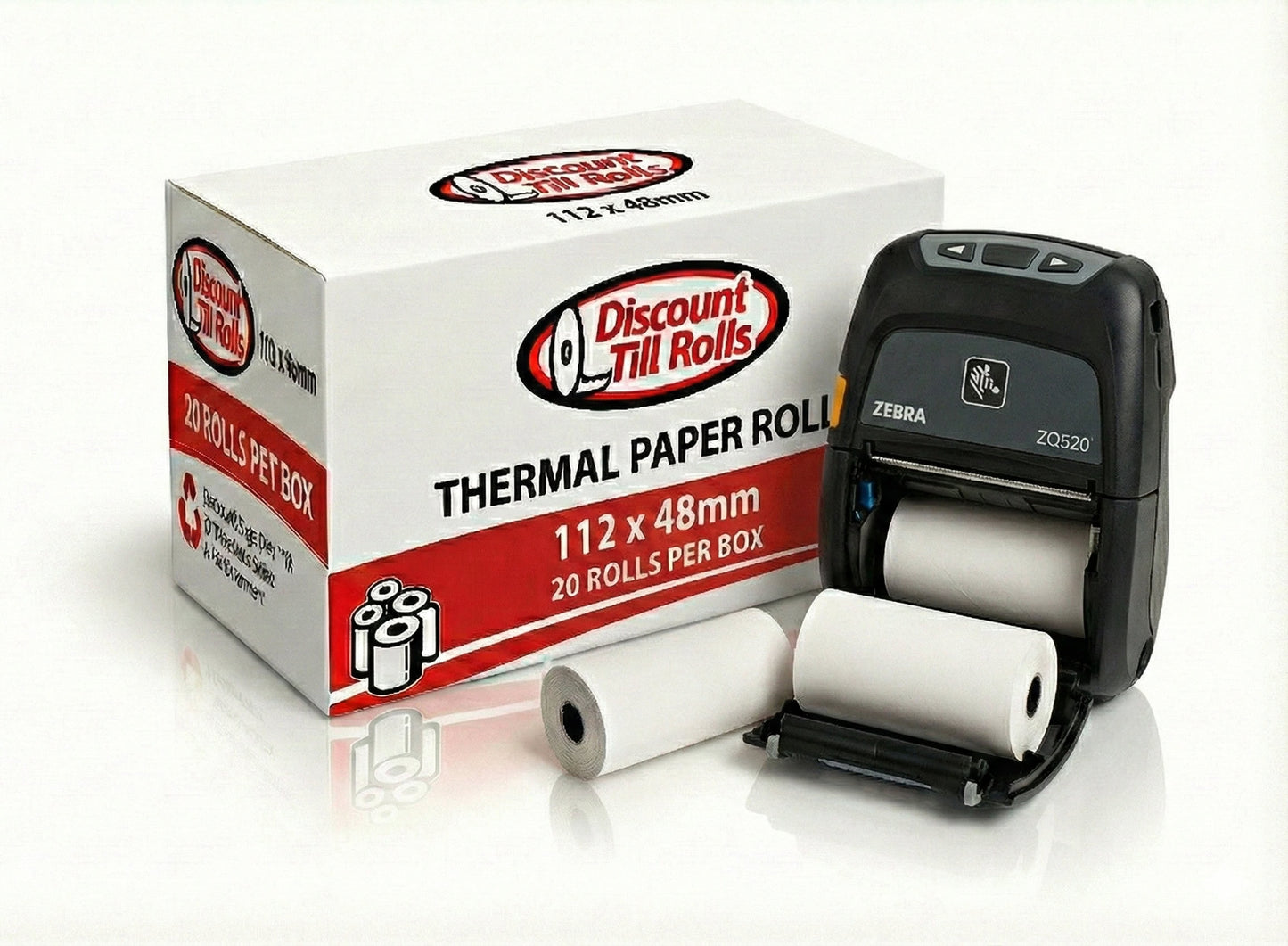 Zebra ZQ530 Direct Thermal Rolls | Zebra ZQ530 Paper Rolls | Zebra ZQ530 Rolls