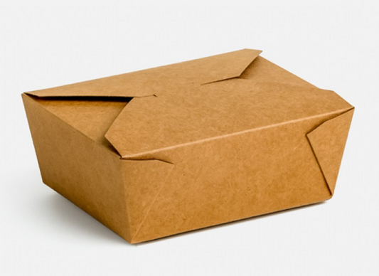 Shop No.8 Kraft Biobox Containers | Sustainable, Leakproof, and Heat Lamp Resistant | Free Delivery Across Ireland