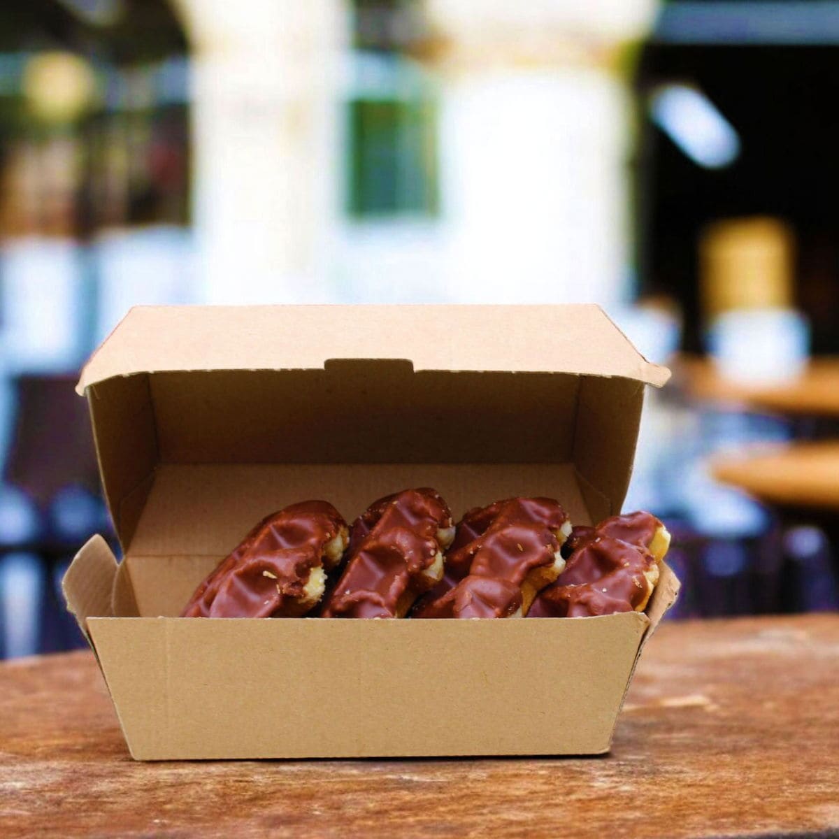 #56 Kraft Clamshell Portion Box 500ml | 200 Boxes/Pack | Compostable Ireland