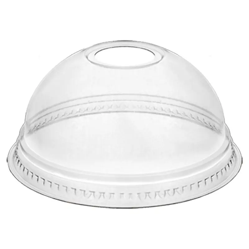 Greenspirit Dome Lid With Straw Hole 78mm - Eco-Friendly Drinkware Solution