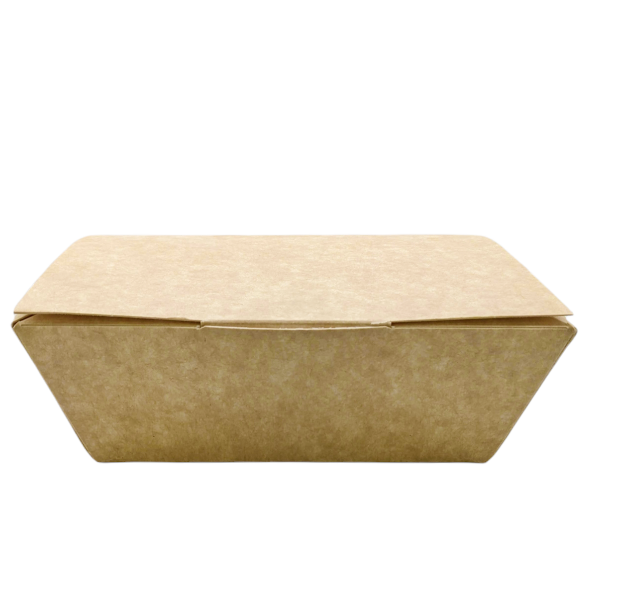 Medium kraft nested box on a white background