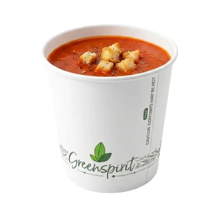 24oz Compostable Soup Containers (500 Pack) | Greenspirit CS2 | Free Delivery Ireland