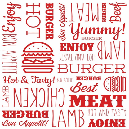 Red Burger Paper Wrap | Burger Wrapping Paper | Hamburger Paper Sheets