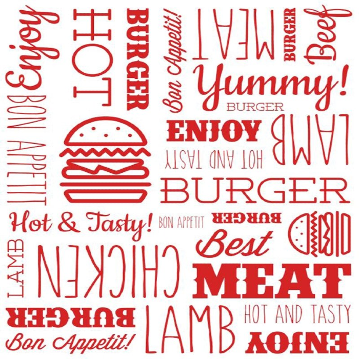 Red Burger Paper Wrap | Burger Wrapping Paper | Hamburger Paper Sheets