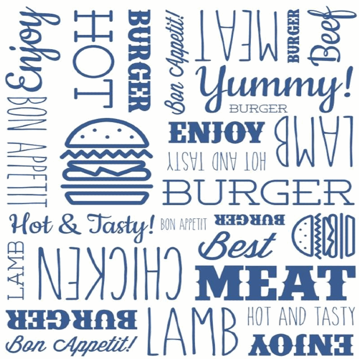 Blue Burger Paper Wrap | Burger Wrapping Paper | Hamburger Paper Sheets