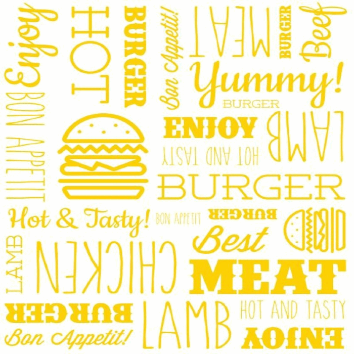 Yellow Burger Paper Wrap | Burger Wrapping Paper | Hamburger Paper Sheets