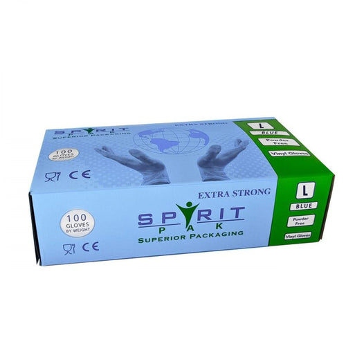 Blue Vinyl Gloves 10x100 – 1000 Powder-Free Disposable Gloves (Case)