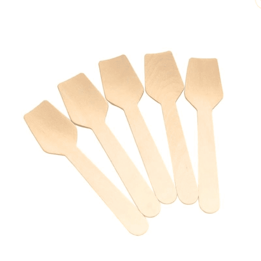 Sustainable Ice Cream Spoons | Eco-Friendly Wooden Dessert Utensils