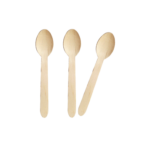 Greenspirit Wooden Teaspoon 110mm | Biodegradable Teaspoons | 1000 Pack | FREE Ireland Delivery