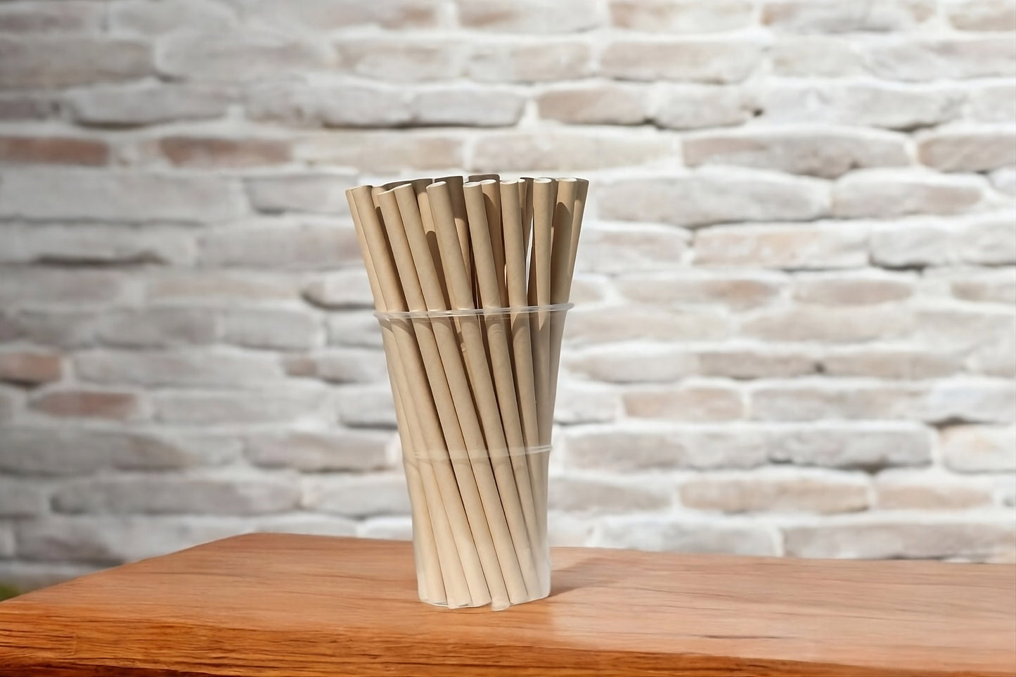 Kraft-Bamboo on jar on counter