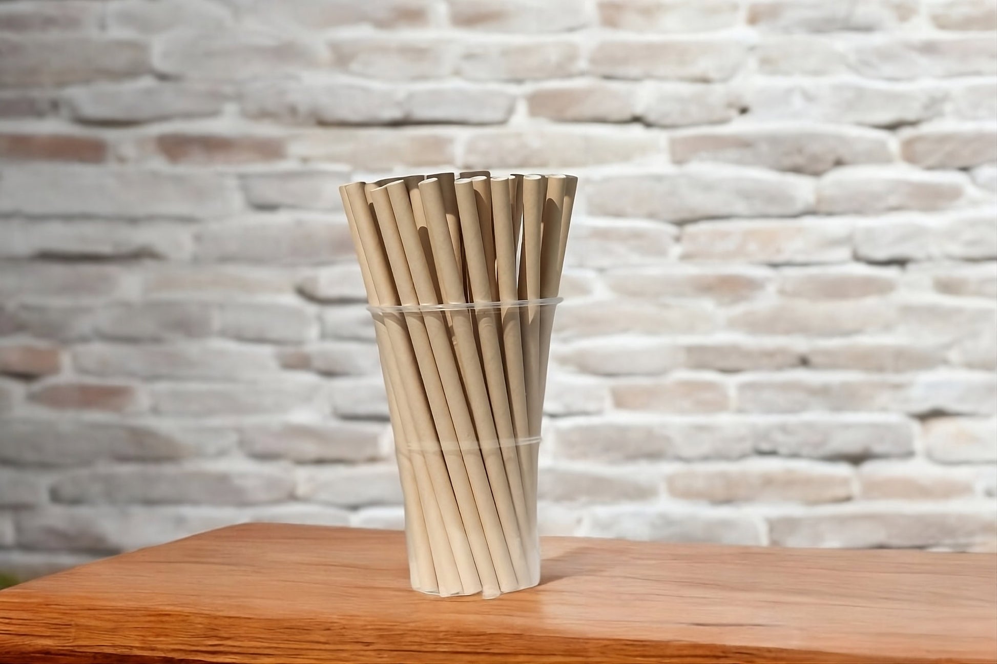 Kraft-Bamboo on jar on counter