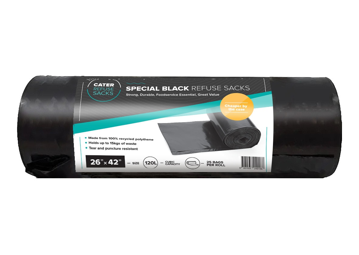 Strong Recyclable Black Refuse Sacks - Eco-Friendly Choice