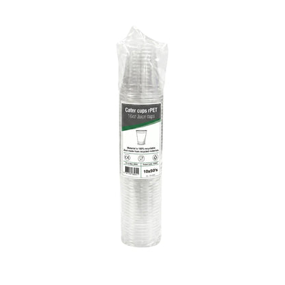 16oz rPET Juice Cups 95mm (JC4) — Case of 500