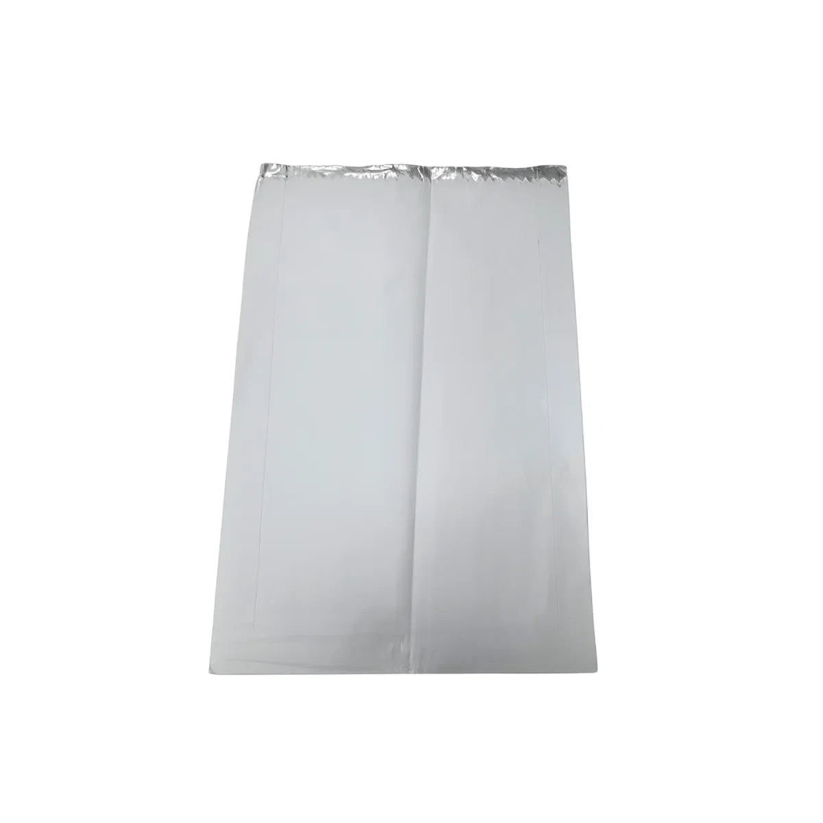 Large Flat Foil Chicken Bags (200x250x360mm) (500) on a white background
