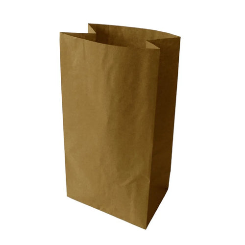 SOS Brown Carrier Bag No Handle 7x13" | 250 Pack | FREE Ireland Delivery