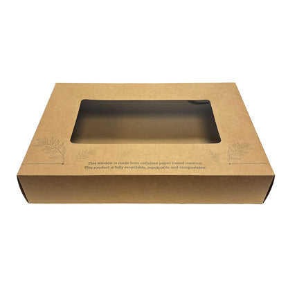 Large Kraft Platter Box & Insert 450×311×82mm (25 per Case) | Ireland